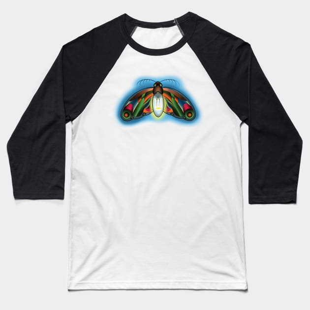 Lightning bug Baseball T-Shirt by Jdubtattoos